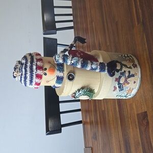 Vintage Nesting Box Snowman